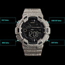 SKMEI 1472 Multifunctional Men Outdoor Sports Noctilucent Waterproof Didital Wrist Watch (Dark Blue)