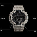 SKMEI 1472 Multifunctional Men Outdoor Sports Noctilucent Waterproof Didital Wrist Watch (Grey)