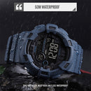SKMEI 1472 Multifunctional Men Outdoor Sports Noctilucent Waterproof Didital Wrist Watch (Grey)