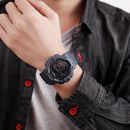 SKMEI 1472 Multifunctional Men Outdoor Sports Noctilucent Waterproof Didital Wrist Watch (Khaki)