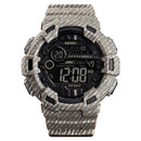 SKMEI 1472 Multifunctional Men Outdoor Sports Noctilucent Waterproof Didital Wrist Watch (Khaki)
