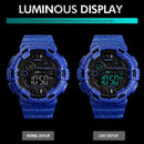 SKMEI 1472 Multifunctional Men Outdoor Sports Noctilucent Waterproof Didital Wrist Watch (Khaki)