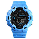 SKMEI 1472 Multifunctional Men Outdoor Sports Noctilucent Waterproof Didital Wrist Watch (Baby Blue)