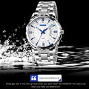 SKMEI 9069 Multifunctional Outdoor Fashion Business Waterproof Silver Shell Quartz Wrist Watch(Gold)