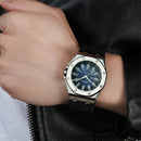 addies MY-052 Business Multifunctional Luminous Watch Silicone Watchstrap Watch for Men(Black Silver)