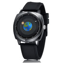 addies MY-1704 Earth Pattern Silicone Strap Watch for Men, Support Life Waterproof
