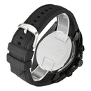 CAGARNY 6827 Fashionable Majestic Student Quartz Sport Wrist Watch with Silicone Band for Men(Black Case Black Window)