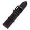 CAGARNY Simple Fashion Watches Band Green Buckle Leather Watch Band, Width: 22mm(Red)