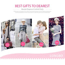 LONGBO 4511 Three Small Dials Fashion Women Quartz Watch with Alloy & Ceramics Band(Pink)