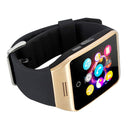 Q18S 1.54 inch IPS Screen MTK6260A Bluetooth 3.0 Smart Watch Phone, Pedometer / Sedentary Reminder / Sleeping Monitor / Anti-Loss / Remote Camera / GSM / 0.3M Camera (Black + Gold)