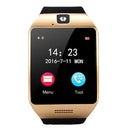 Q18S 1.54 inch IPS Screen MTK6260A Bluetooth 3.0 Smart Watch Phone, Pedometer / Sedentary Reminder / Sleeping Monitor / Anti-Loss / Remote Camera / GSM / 0.3M Camera (Black + Gold)