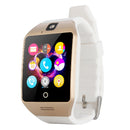Q18S 1.54 inch IPS Screen MTK6260A Bluetooth 3.0 Smart Watch Phone, Pedometer / Sedentary Reminder / Sleeping Monitor / Anti-Loss / Remote Camera / GSM / 0.3M Camera (White + Gold)