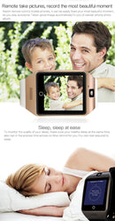 Q18S 1.54 inch IPS Screen MTK6260A Bluetooth 3.0 Smart Watch Phone, Pedometer / Sedentary Reminder / Sleeping Monitor / Anti-Loss / Remote Camera / GSM / 0.3M Camera (White + Gold)