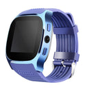 T8 Smart Watch Phone, 1.54 inch IPS Screen 6261D/260MHz, 0.3MP Camera, Support GSM & Dial & Pedometer & Anti-lost & Sleep Monitor & Remote Camera & FM Radio(Blue)