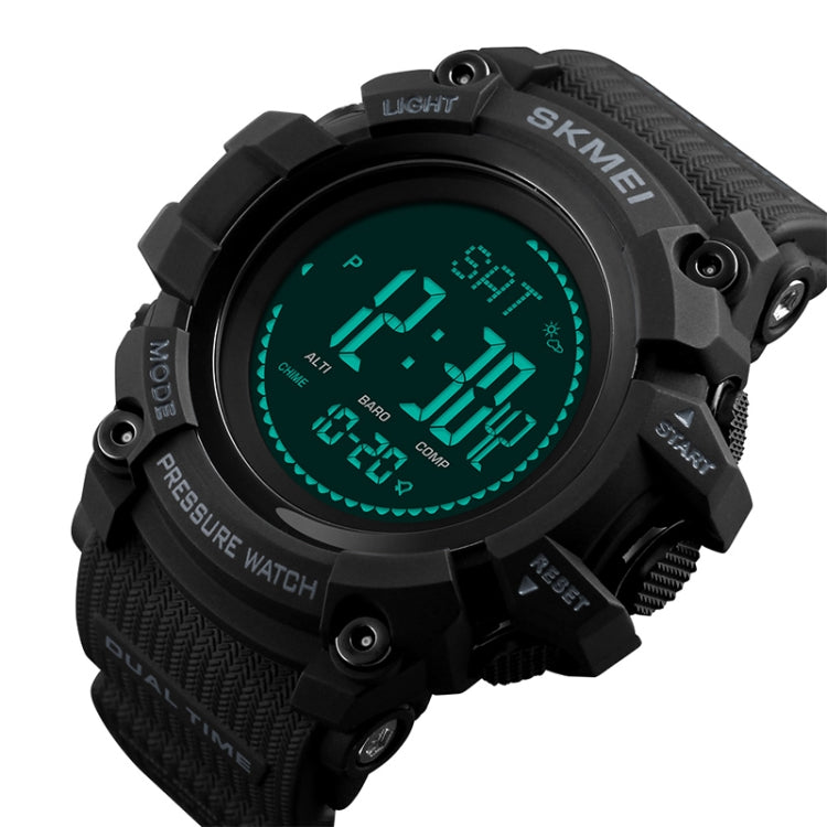 SKMEI 1358 Multifunctional Men Outdoor Sports 30m Waterproof Digital Watch with Compass / Barometer / Altimeter/ Pedometer Function(Black)