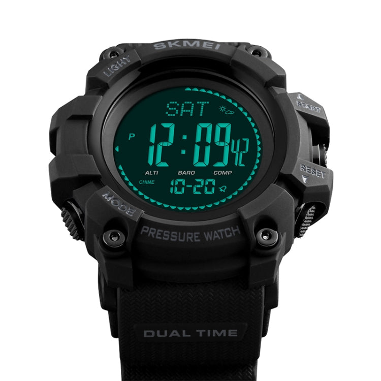 SKMEI 1358 Multifunctional Men Outdoor Sports 30m Waterproof Digital Watch with Compass / Barometer / Altimeter/ Pedometer Function(Black)