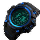 SKMEI 1358 Multifunctional Men Outdoor Sports 30m Waterproof Digital Watch with Compass / Barometer / Altimeter/ Pedometer Function(Blue)