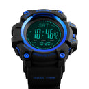SKMEI 1358 Multifunctional Men Outdoor Sports 30m Waterproof Digital Watch with Compass / Barometer / Altimeter/ Pedometer Function(Blue)