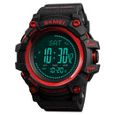 SKMEI 1358 Multifunctional Men Outdoor Sports 30m Waterproof Digital Watch with Compass / Barometer / Altimeter/ Pedometer Function(Red)