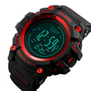 SKMEI 1358 Multifunctional Men Outdoor Sports 30m Waterproof Digital Watch with Compass / Barometer / Altimeter/ Pedometer Function(Red)