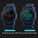 SKMEI 1257 Men Fashionable Outdoor 50m Waterproof Digital Watch Sports Wrist Watch(Black)