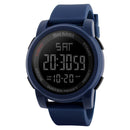 SKMEI 1257 Men Fashionable Outdoor 50m Waterproof Digital Watch Sports Wrist Watch(Blue)