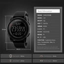 SKMEI 1257 Men Fashionable Outdoor 50m Waterproof Digital Watch Sports Wrist Watch(Blue)
