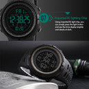 SKMEI 1251 Men Fashionable Outdoor 50m Waterproof Sports Watch Digital Watch with PU Watchband(Blue)