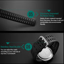 SKMEI 1251 Men Fashionable Outdoor 50m Waterproof Sports Watch Digital Watch with PU Watchband(Black Red)