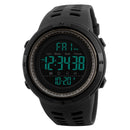 SKMEI 1251 Men Fashionable Outdoor 50m Waterproof Sports Watch Digital Watch with PU Watchband(Grey)