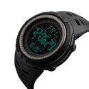 SKMEI 1251 Men Fashionable Outdoor 50m Waterproof Sports Watch Digital Watch with PU Watchband(Grey)
