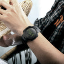 SKMEI 1301 Multifunction 50m Waterproof Sports Bluetooth Smart Watch, Compatible with Android & iOS System(Army Green)