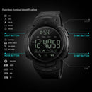 SKMEI 1301 Multifunction 50m Waterproof Sports Bluetooth Smart Watch, Compatible with Android & iOS System(Black)
