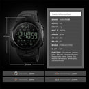 SKMEI 1301 Multifunction 50m Waterproof Sports Bluetooth Smart Watch, Compatible with Android & iOS System(Black)