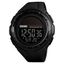 SKMEI 1405 Fashion Solar Power Outdoor Sports Watch Multifunctional 50m Waterproof Men Digital Watch(Black)