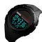 SKMEI 1405 Fashion Solar Power Outdoor Sports Watch Multifunctional 50m Waterproof Men Digital Watch(Black)
