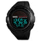 SKMEI 1405 Fashion Solar Power Outdoor Sports Watch Multifunctional 50m Waterproof Men Digital Watch(Black)