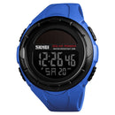 SKMEI 1405 Fashion Solar Power Outdoor Sports Watch Multifunctional 50m Waterproof Men Digital Watch(Blue)