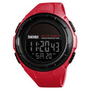 SKMEI 1405 Fashion Solar Power Outdoor Sports Watch Multifunctional 50m Waterproof Men Digital Watch(Red)