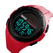SKMEI 1405 Fashion Solar Power Outdoor Sports Watch Multifunctional 50m Waterproof Men Digital Watch(Red)