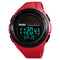 SKMEI 1405 Fashion Solar Power Outdoor Sports Watch Multifunctional 50m Waterproof Men Digital Watch(Red)