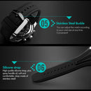 SKMEI 9128 Fashion Multifunctional 3D Large Dial Sports Wristwatch 30m Waterproof Quartz Watch(Blue)