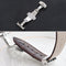 Watch Leather Watch Band Butterfly Buckle 316 Stainless Steel Double Snap, Size: 20mm