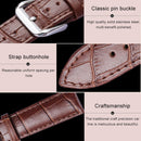 Calfskin Detachable Watch Leather Watch Band, Specification: 19mm (Black)