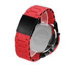 CAGARNY 6830 Fashion Waterproof Quartz Watch with TPE Wristband(Red Black)