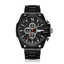CAGARNY 6839 Irregular Large Dial Stainless Steel Band Quartz Sports Watch For Men(Black)