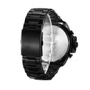 CAGARNY 6839 Irregular Large Dial Stainless Steel Band Quartz Sports Watch For Men(Black)