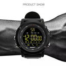 EX17 Bluetooth 4.0 Smart Watch, 50m Professional Waterproof, Support Pedometer / Information Reminder / Data Analysis / Remote Camera(Black)