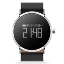CV08 0.95 inch OLED Screen Display Leather Band Bluetooth Smart Bracelet, IP67 Waterproof, Support Pedometer / Blood Pressure Monitor / Heart Rate Monitor / Sedentary Reminder, Compatible with Android and iOS Phones(Silver)