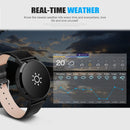 CV08 0.95 inch OLED Screen Display Leather Band Bluetooth Smart Bracelet, IP67 Waterproof, Support Pedometer / Blood Pressure Monitor / Heart Rate Monitor / Sedentary Reminder, Compatible with Android and iOS Phones(Silver)